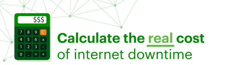 Calculate the real cost of internet downtime