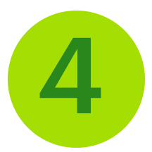 The number 4 in a green circle