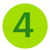 The number 4 in a green circle