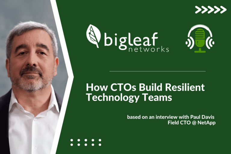 Paul Davis, Field CTO at NetApp, discussing redefining failure in technology teams on the Go Beyond the Connection podcast