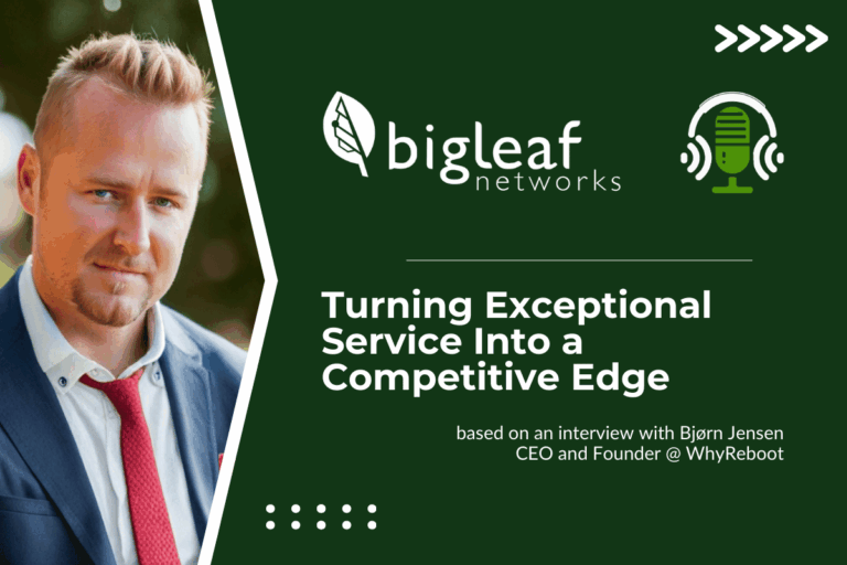 Bjørn Jensen discussing service excellence and network reliability