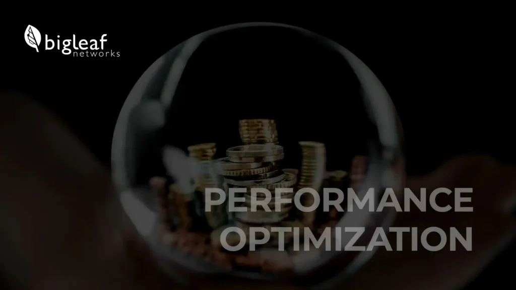 Glass sphere with stacked coins representing network performance optimization and business efficiency